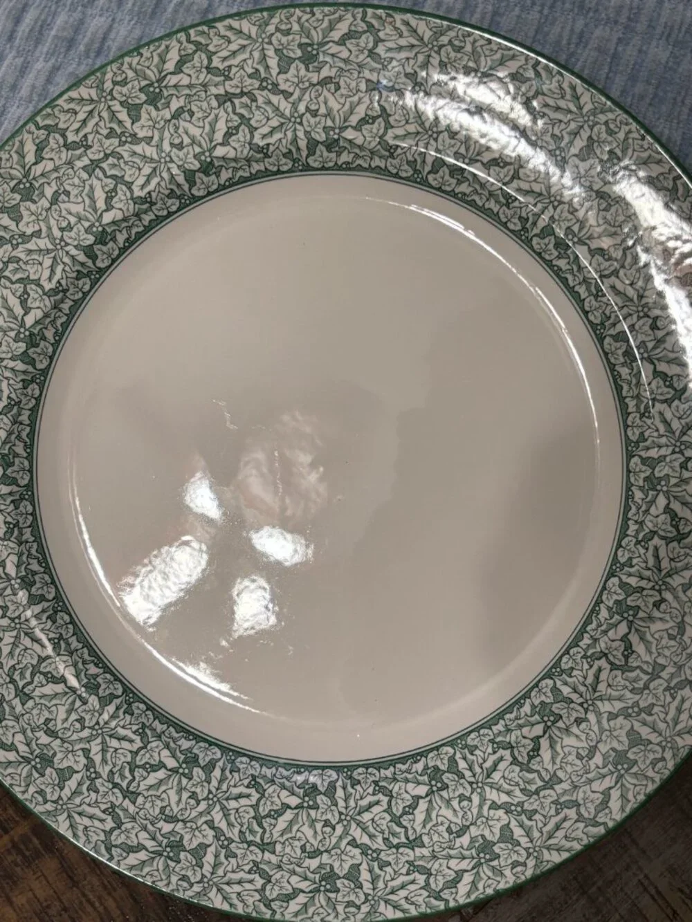 Spode Holly Tree Chargers - Pair 2 of 2